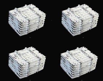 O Scale Wooden Crates for Shipping goods Finished 4 Pack