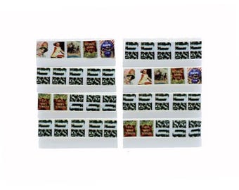 HO Scale Newspaper and Magazine Vending RACKS Painted