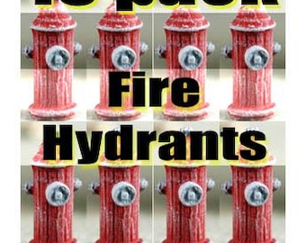 N Scale Fire Hydrants Bulk Pack of 15 Finished details