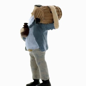 N Scale Old Moonshiner carrying his brew Finished Figure