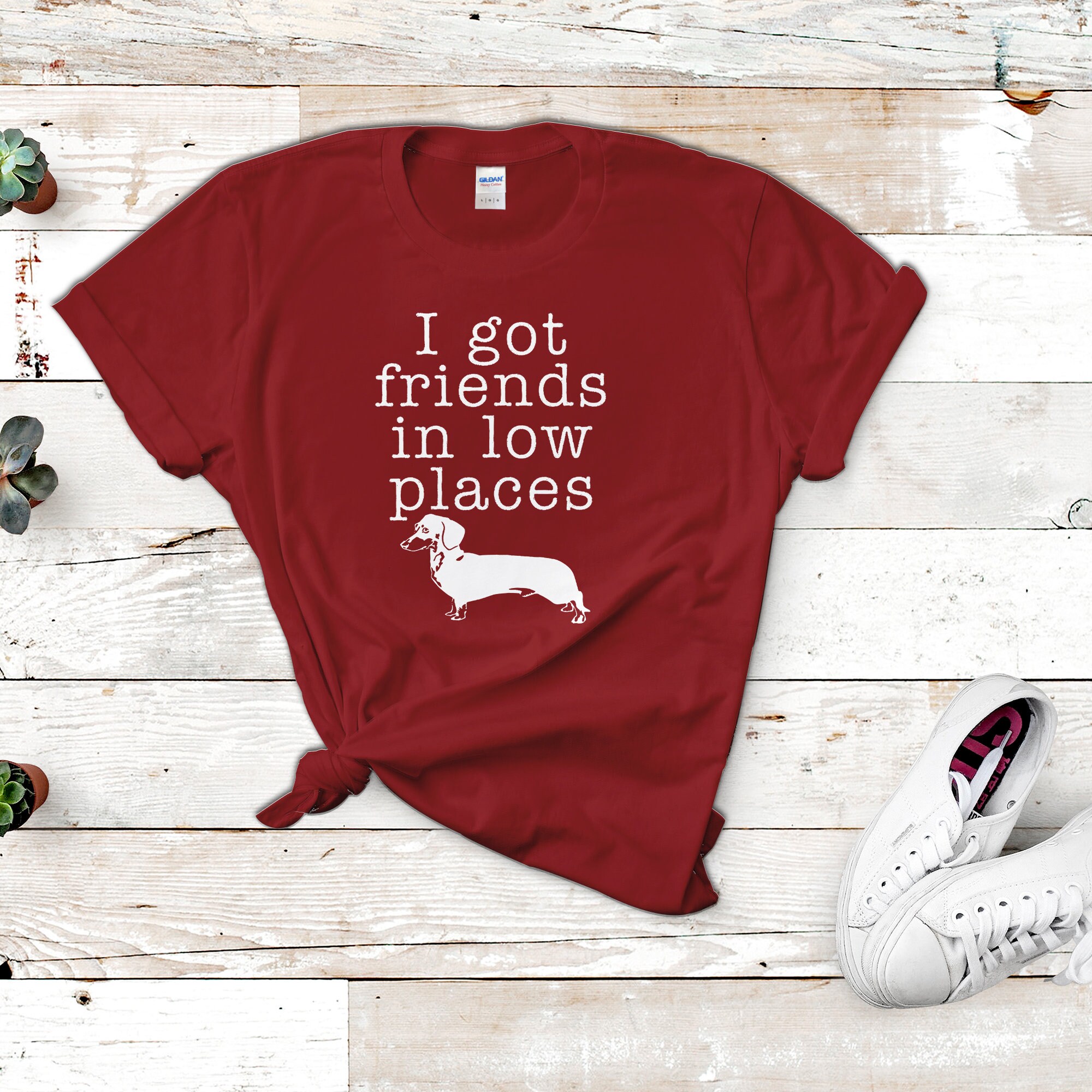 Dachshund Shirt weiner Dog Tshirt Womens Funny I Got Friends Etsy