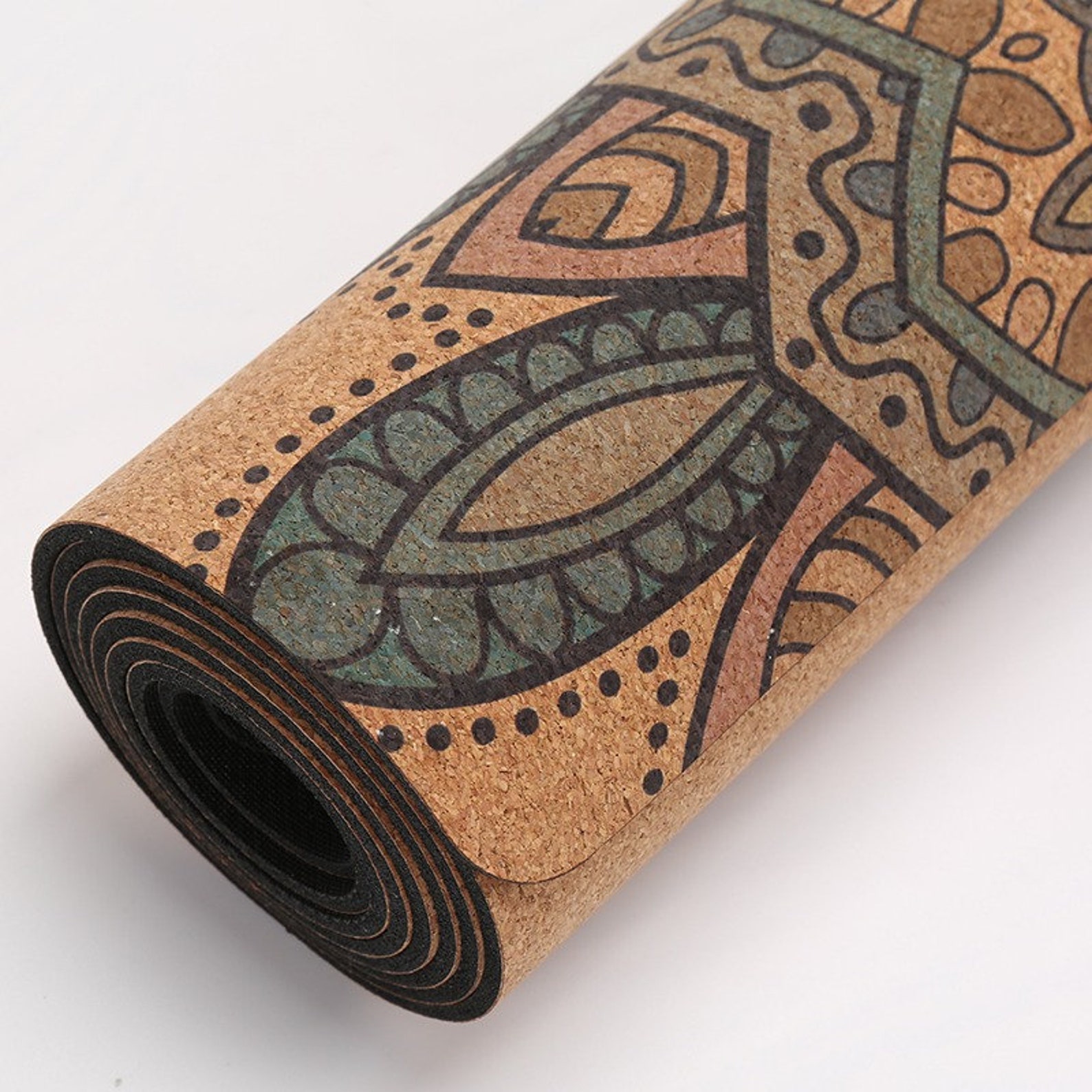 Cork Yoga Mat Elephant Design 3mm Eco Friendly Cork and Etsy