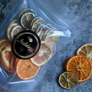 Dehydrated Citrus Mix 30 pcs, Blood Orange, Lime, Lemon, Orange, Grapefruit, Cocktail Garnish, Cocktail Party, Dehydrated Garnish, Craft Kit