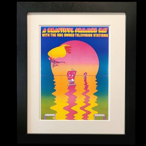 Póster de Peter Max "Un hermoso día de verano", impresión de arte pop contemporáneo coleccionable, arte de pared asequible