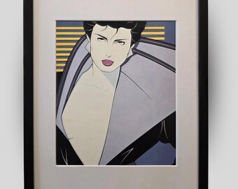 PATRICK NAGEL New Wave 1980s Vintage Retro Art Deco New Framed Art Print Wall Decor Ready to Hang