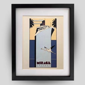 Vintage Framed Patrick Nagel - Etsy