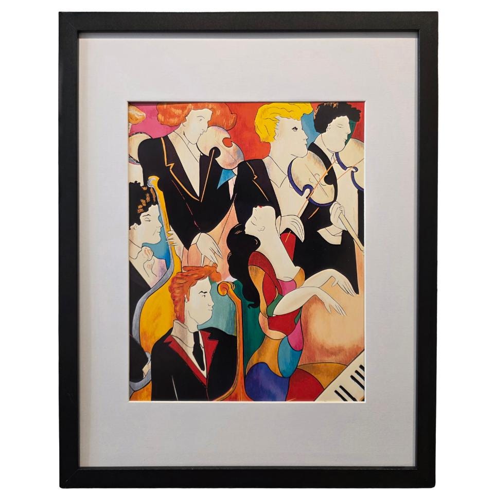Linda Le Kinff リンダ・ル・キンフ リトグラフ 2枚セット 額装済 Linda Le Kinff Lithographs - Etsy