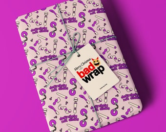 Definitely Not Dildos - Humorous Adult Birthday Wrapping Paper - Cheeky and Fun Gift Wrap