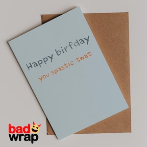 Joyeux anniversaire, chatte spasmodique - carte d'anniversaire coquine - humour audacieux, carte de voeux de haute qualité pour amis