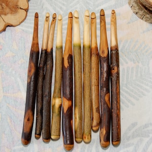 Handmade wooden crochet hook, 3.5 mm - 9 mm, from 5.95 EURO