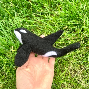 Needle Felted Orca | Killer Whale | Gift | Plush | Toy