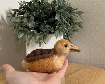 Needle Felted Turtle Duck | MADE TO ORDER