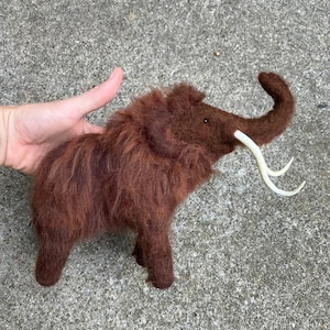 MADE TO ORDER | Needle Felted Mammoth | Plush | Arctic Animal | Needle Felted Animal