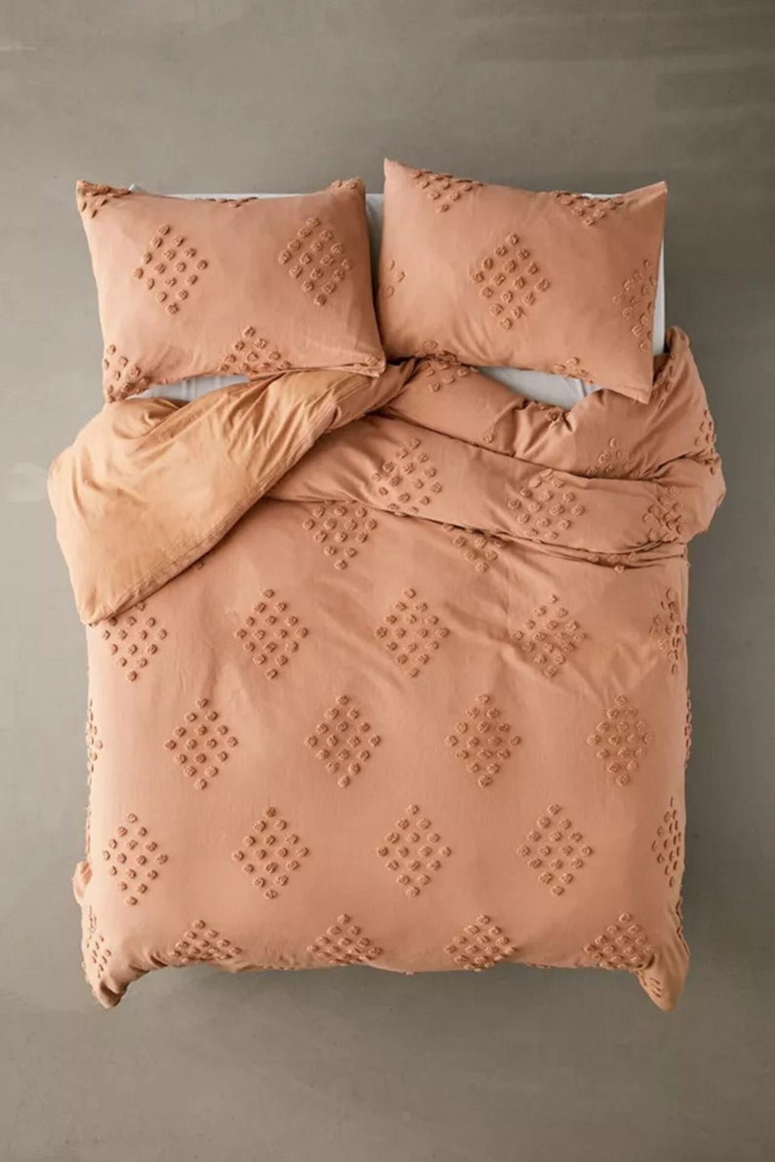 3 PC Terra Cotta Dot Tuft Duvet Cover SetBoho Cotton duvet Etsy