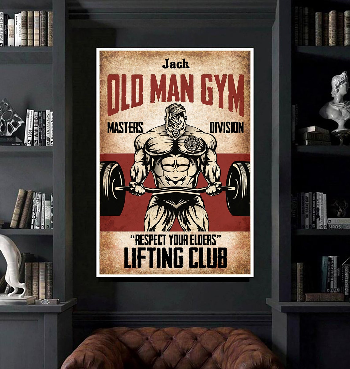 Respect Your Elders Lifting Club Personalized Old Man Gym | Etsy