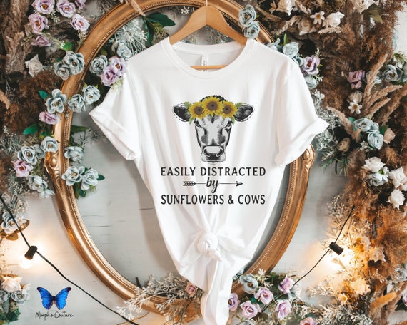 Cow Sunflower Cow Lover T-Shirt Cow Sunflower Cow Lover T-Shirt