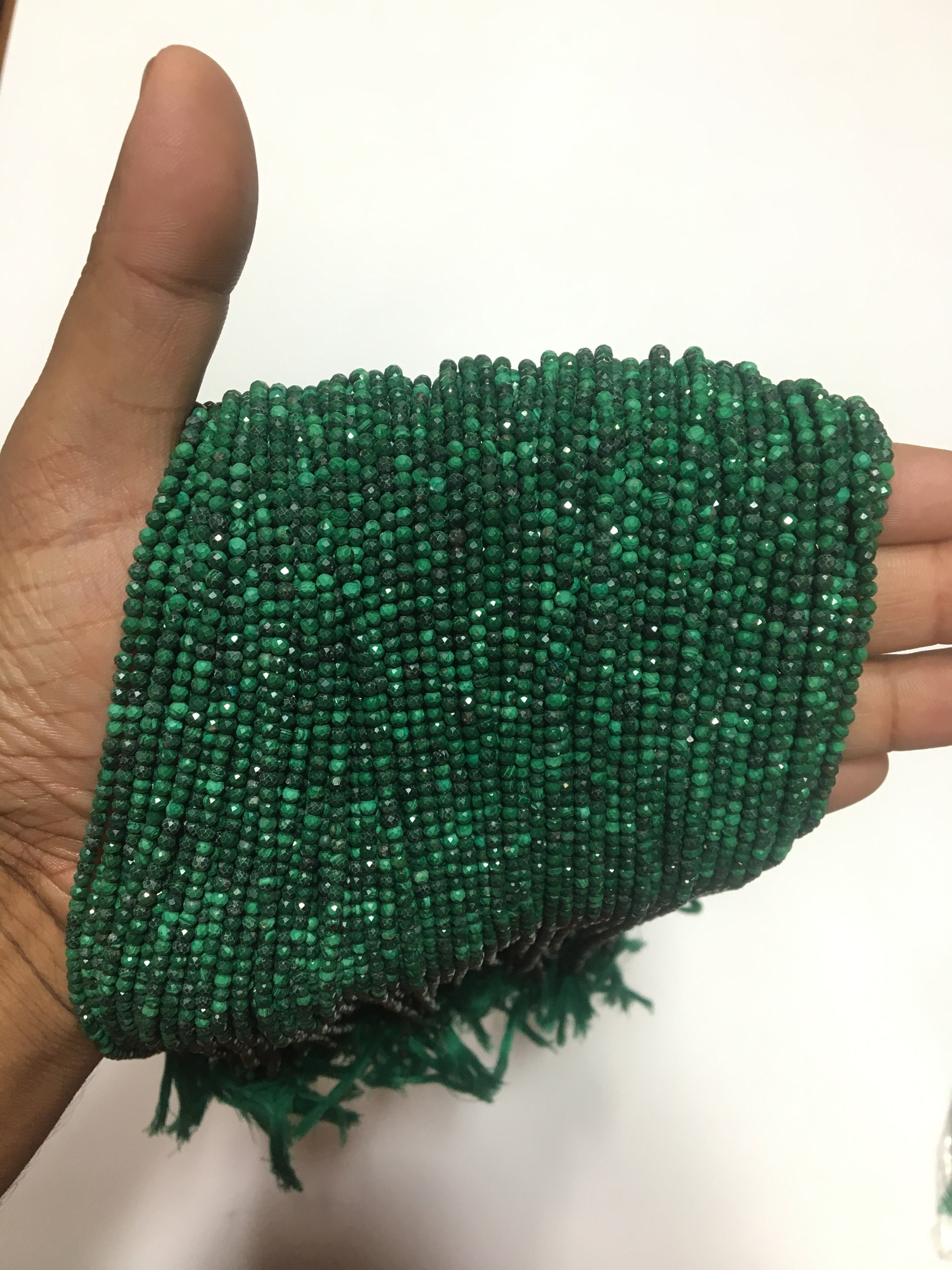 AAA Natural Malachite Semi Precious Gemstone Loose Beads for Jewelry Making Beads 12.5 Malachite Gemstone 2-2.5mm Micro Faceted Beads AAA Natural Malachite Semi Precious Gemstone Loose Beads for Jewelry Making Beads 12.5 Malachite Gemstone 2-2.5mm Micro Faceted Beads