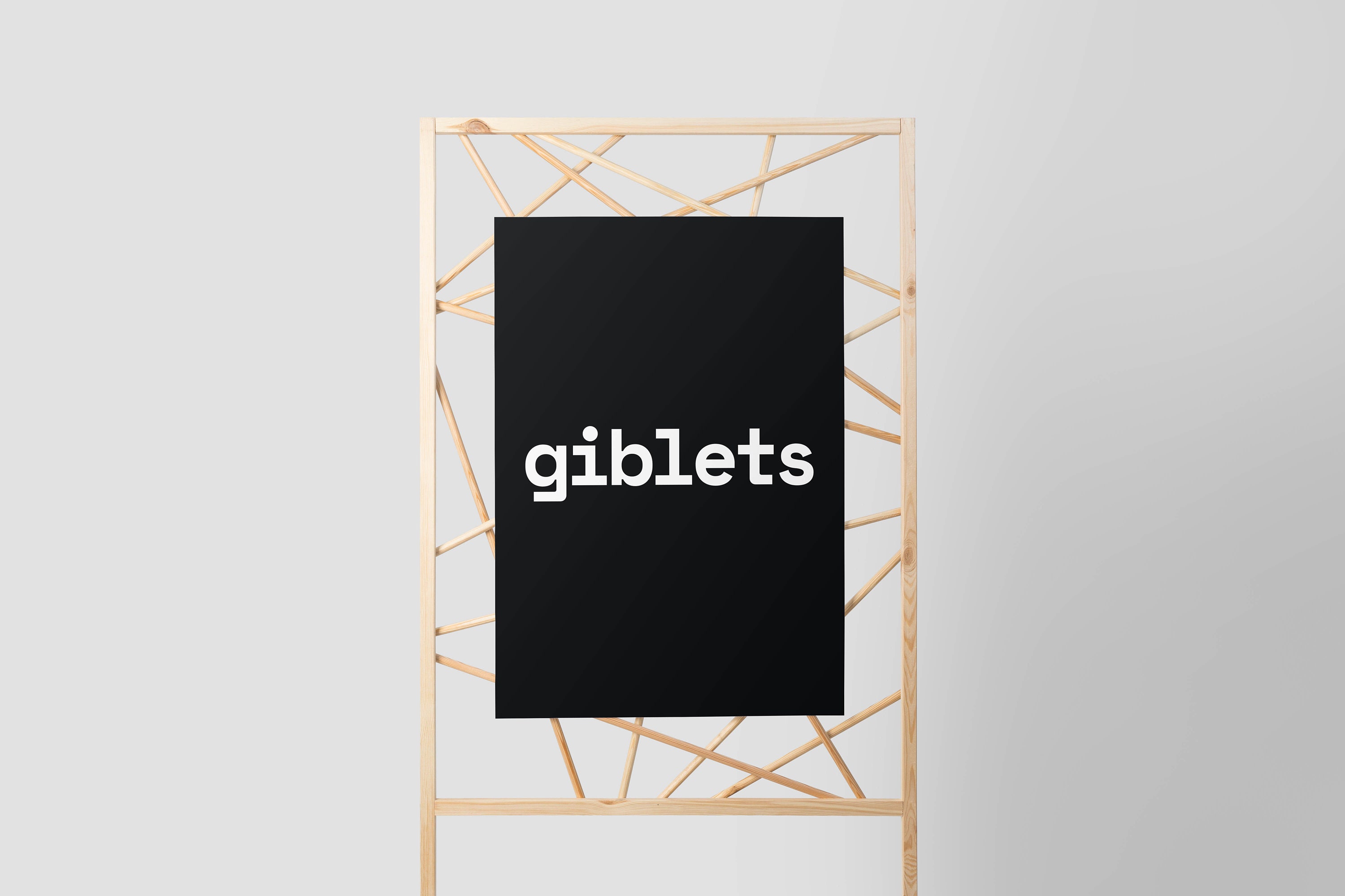 Giblets Giblets Word Hated Words Giblets Poster Art Etsy