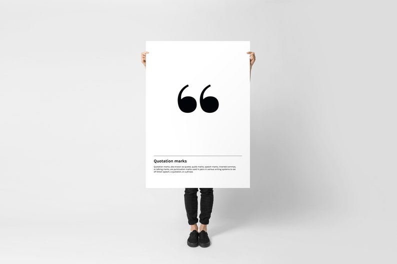 Quotation Marks Speech Marks Quotes Typography Printable Etsy Quotation Marks Speech Marks Quotes Typography Printable Etsy