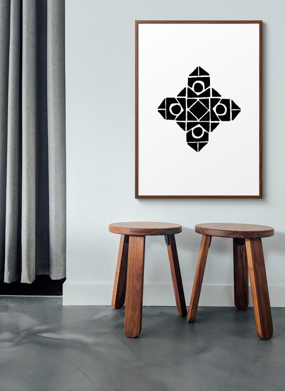Tribal Print Poster Digital Download African Wall Art Happy Ndebele Design Poster Boho Print Home Decor Geometric Pattern Printables Art Collectibles Prints Delage Com Br