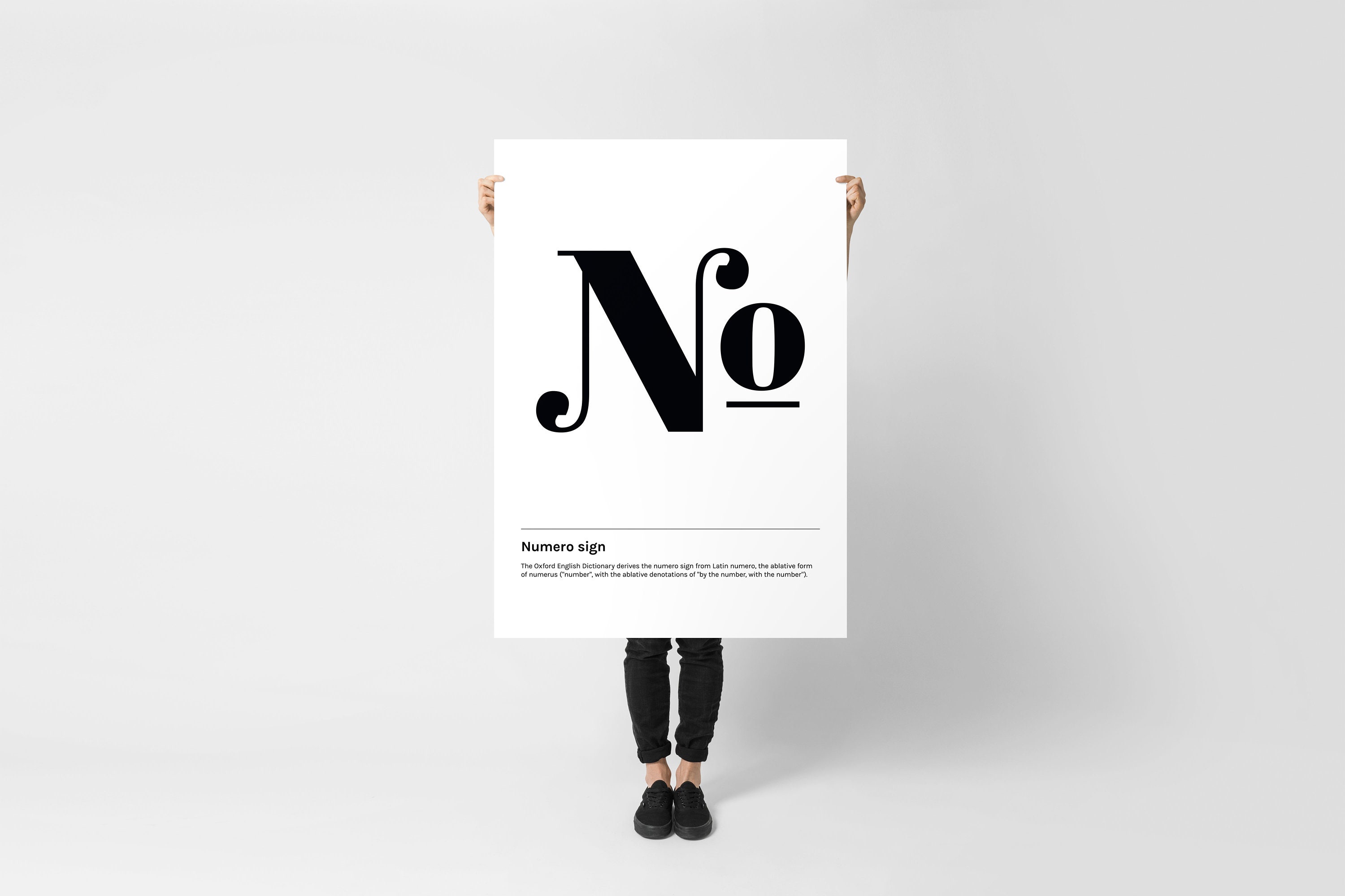 Numero Sign Number No Definition Typography Printable Art Etsy UK