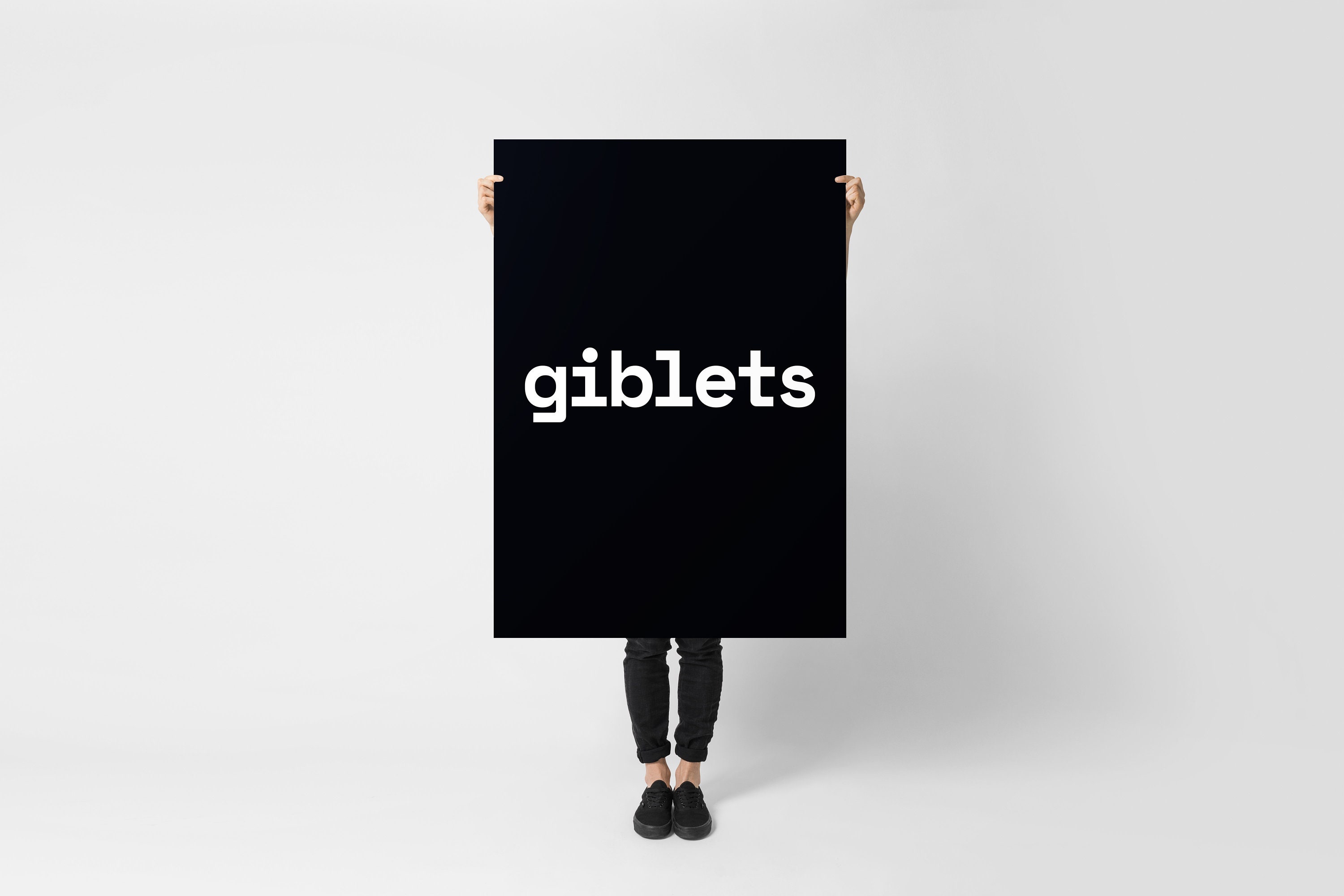 Giblets Giblets Word Hated Words Giblets Poster Art Etsy