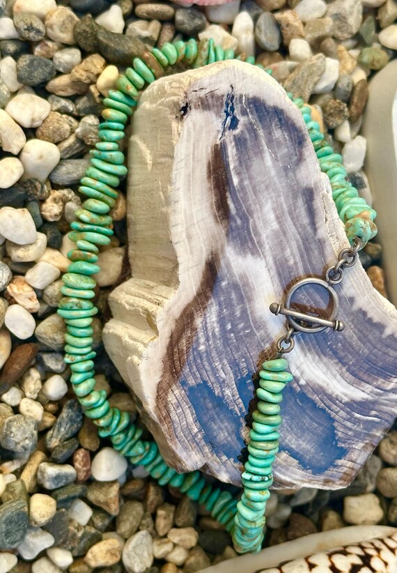 Vintage Natural Stones & Beads Necklace Vintage Natural Stone Necklace. Chunky Boho Style, Heavy  main image 2