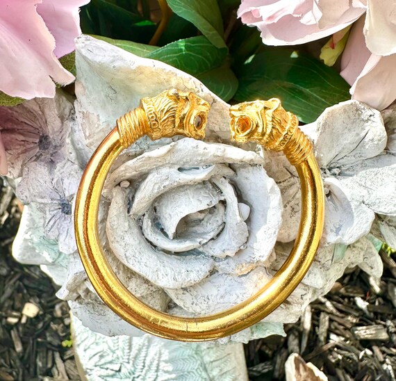 Lion bangle bracelet - Gem