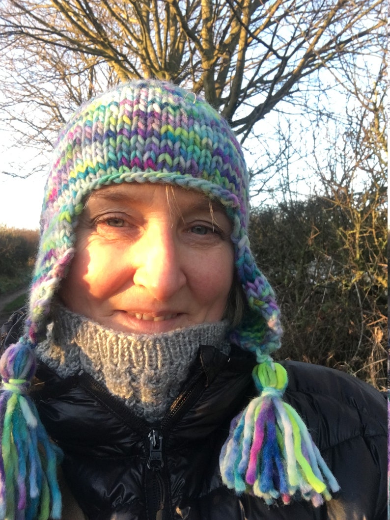 Peruvian ski hat knitting pattern