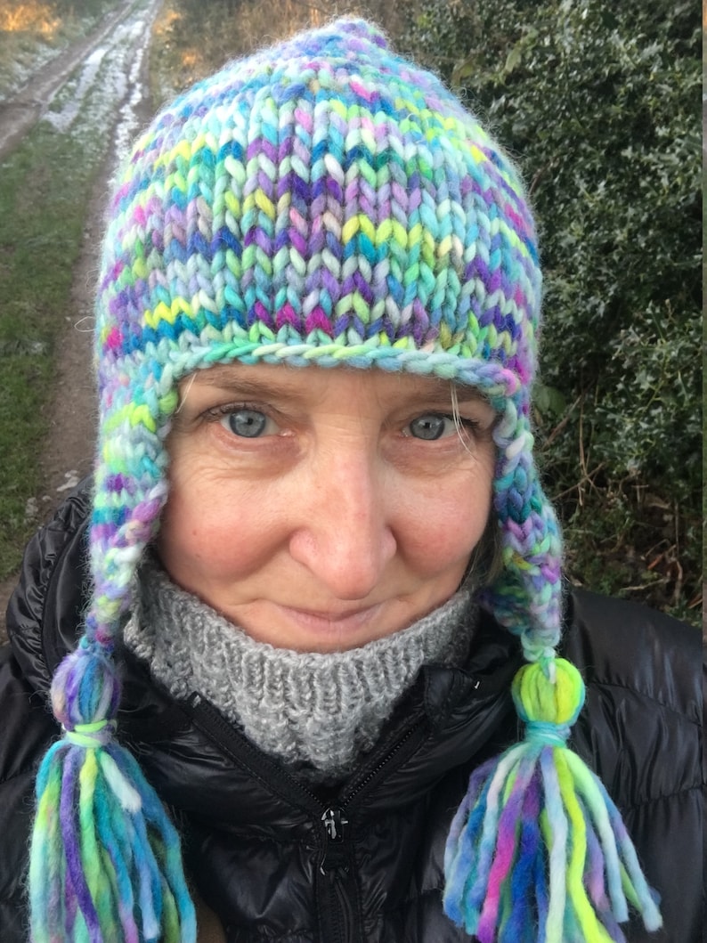 Peruvian ski hat knitting pattern