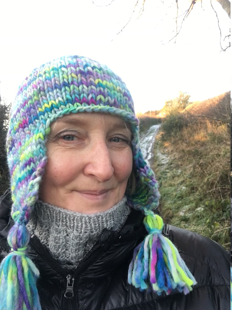 Peruvian ski hat knitting pattern