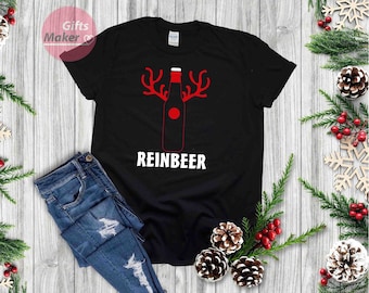 Reinbeer T-shirt, Christmas Tee,Xmas tee,Funny christmas shirt,Reindeer tshirt, Christmas tshirt gift,Vacation t-shirt,Unisex shirt