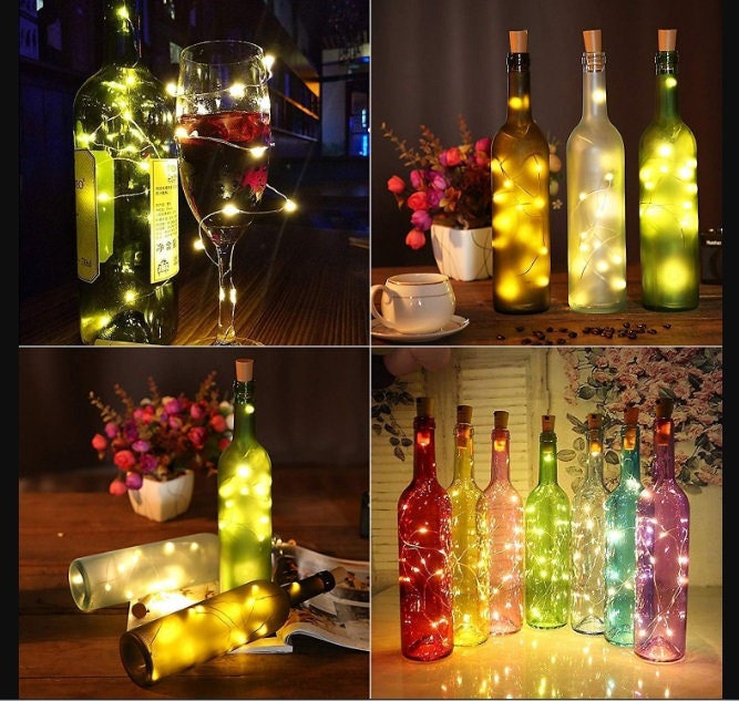 Wine Bottle Cork LED Lamp Copper Wire Christmas Garland Party Wedding Decor H1 Wine Bottle Cork LED Lamp Copper Wire Christmas Garland Party Wedding Decor H1