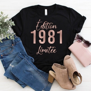 Édition Limitée Personnalisé T-Shirt d’anniversaire, Tshirt personnalisé, vintage Anniversaire, Chemises d’anniversaire pour enfants, Drôles de chemises d’anniversaire Cadeaux France