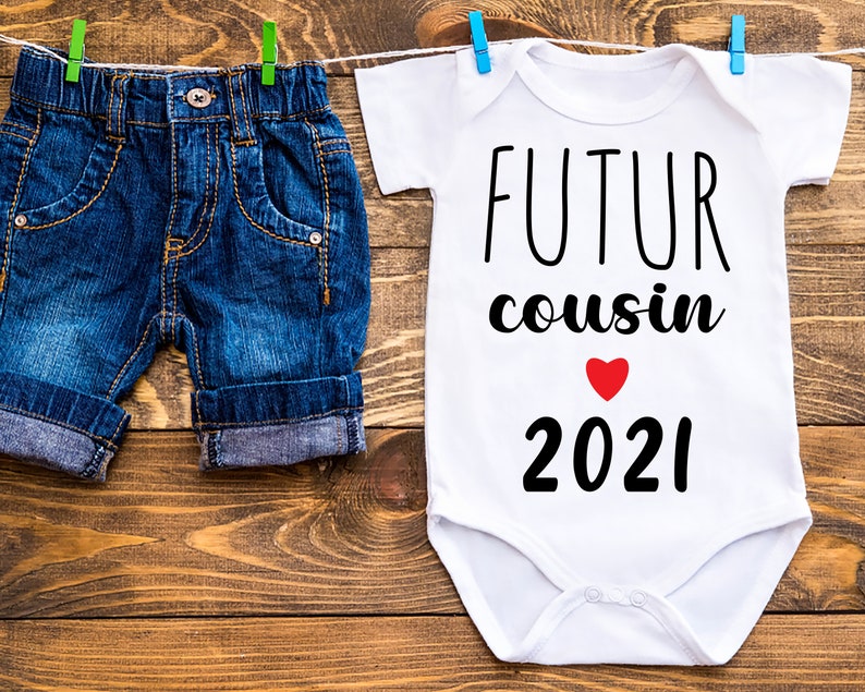 Tee shirt futur cousin, tshirt va être cousin, tshirt cousine, tshirt annonce grossesse, papi et mamie, maman,future tante, france image 3