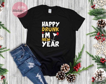 Chemise de bonne année, chemise du Nouvel An, chemises de réveillon du Nouvel An, t-shirt 2021, chemise de fête du Nouvel An, costume de fête, en 2021, cadeaux du Nouvel An