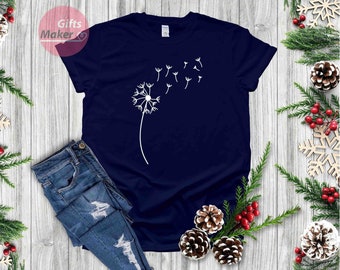 Wildflower T-shirt, Wildflower Shirt, Paardebloem Shirt, Wildflower Tee, Bloemen in Nature Tee, Blossoms Shirt, Bloem shirt, geschenken voor haar