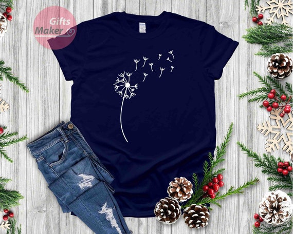 Wildflower T-Shirt, Wildflower Shirt, Dandelion Shirt, Wildflower Tee, Flowers in Nature Tee, Blossoms Shirt,Flower shirt,gifts for her