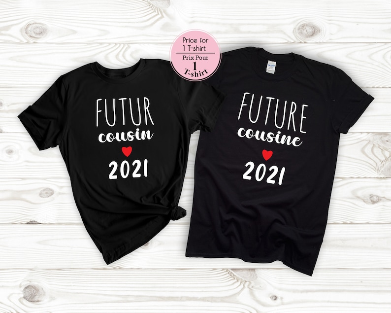 Tee shirt futur cousin, tshirt va être cousin, tshirt cousine, tshirt annonce grossesse, papi et mamie, maman,future tante, france image 5