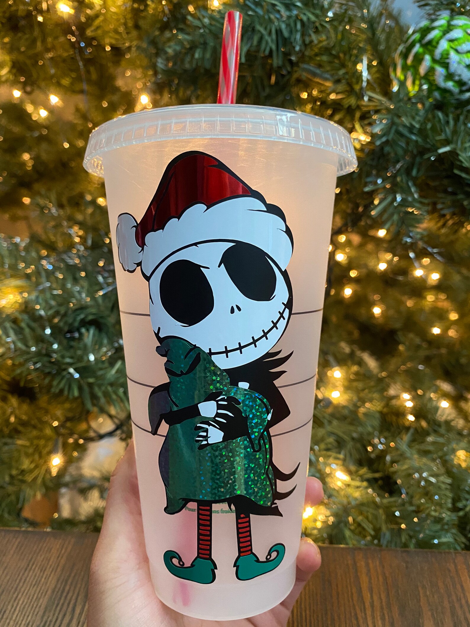 A Nightmare Before Christmas Custom Starbucks Cup Etsy