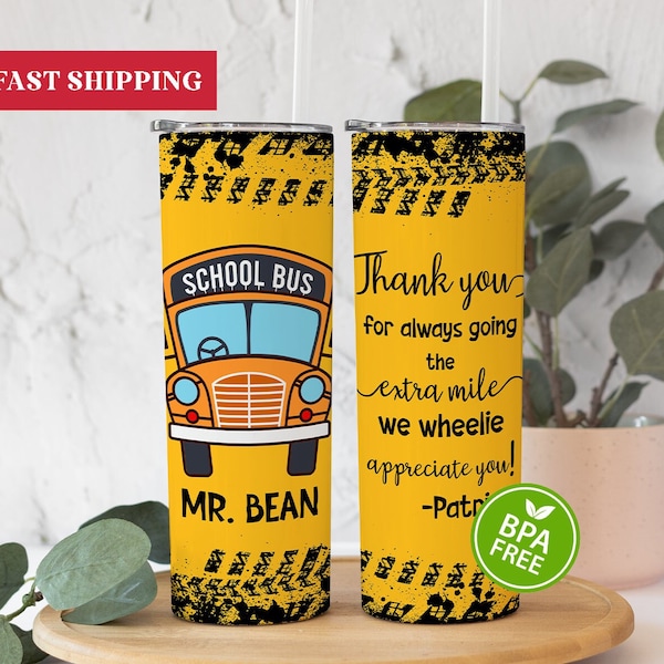Bus Driver Tumbler, Bus Driver Gifts, Bus Driver Tumbler With Straw, Bus Driver Cups, Gift For Bus Driver, Bus Driver Appreciation Gift