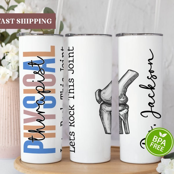 Lets Rock This Joint Tumbler, Physical Therapist Tumbler, Physical Therapist Cup, Physical Therapist Gift For Women