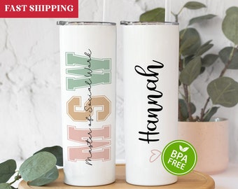 MSW Tumbler Personalized, MSW Gift, Msw Tumbler With Straw, MSW Graduation Gift, Msw Cup, Msw Tumbler With Lid, Master of Social Work