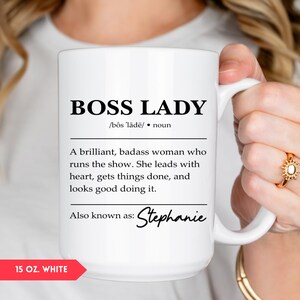 Personalized Boss Lady Mug, Boss Gifts For Women, Boss Lady Gifts (HC-DZ94EHA3) image 9