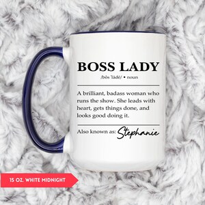 Personalized Boss Lady Mug, Boss Gifts For Women, Boss Lady Gifts (HC-DZ94EHA3) image 7