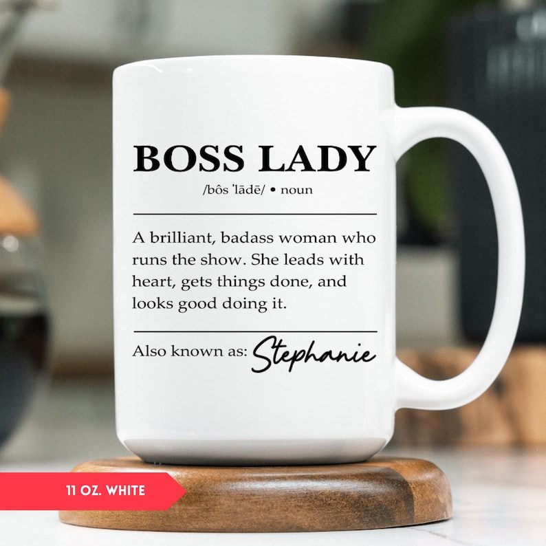 Personalized Boss Lady Mug, Boss Gifts For Women, Boss Lady Gifts (HC-DZ94EHA3) image 6
