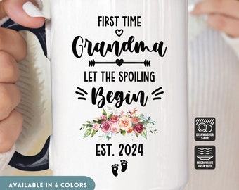 First Time Grandma Mug, New Grandma Gift, New Grandma Coffee Mug, Gift For New Grandma, First Time Grandma Gift, First Time Grandma Cup