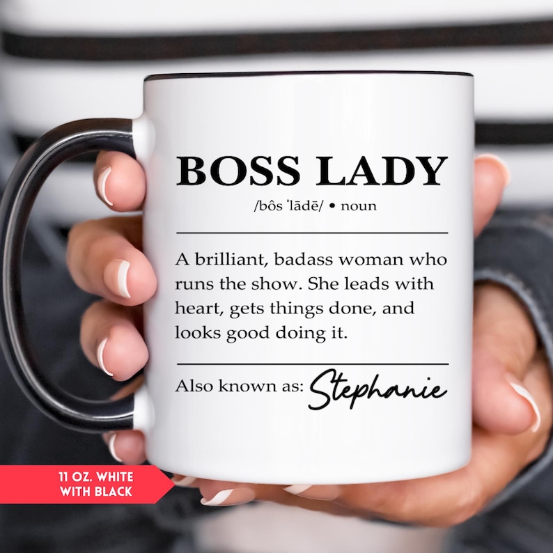 Personalized Boss Lady Mug, Boss Gifts For Women, Boss Lady Gifts (HC-DZ94EHA3) image 8