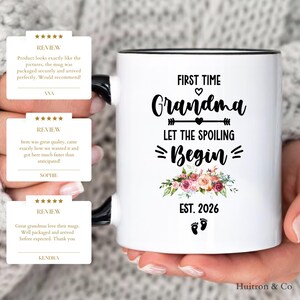 Taza para abuela primeriza, regalo para el Día de la Madre (HC-GRNM01) imagen 3