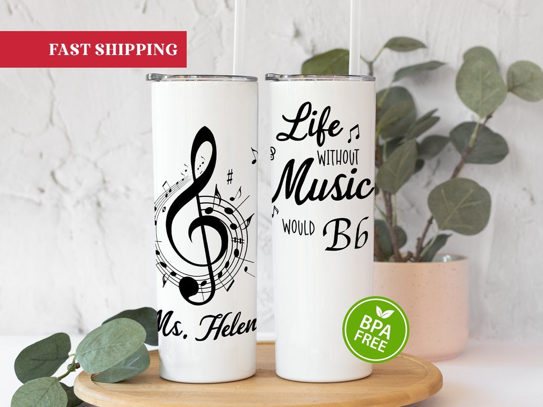 Music Teacher Tumbler, Music Teacher Gifts,music Teacher Tumbler With